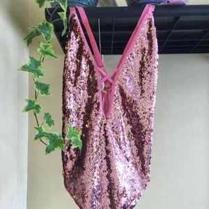 Brand New -Plus Size Sequin Teddy- BodySuit